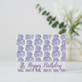 bunte Iris Postkarte (Stehend Vorderseite)