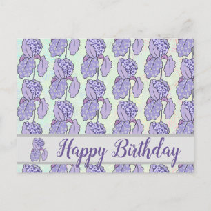 bunte Iris Postkarte