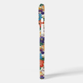 Bunte japanische Blumen monogrammiert Case-Mate iPhone Hülle (Rückseite / Links)