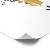 bunte japanische Silhouette Poster (Ecke)