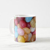 Bunte Jelly Beans Kaffeetasse (Vorderseite Links)