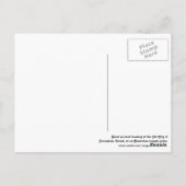 Bunte Jerusalem-Postkarte Postkarte (Rückseite)