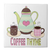 Bunte Kaffee-Fliese Fliese (Vorderseite)