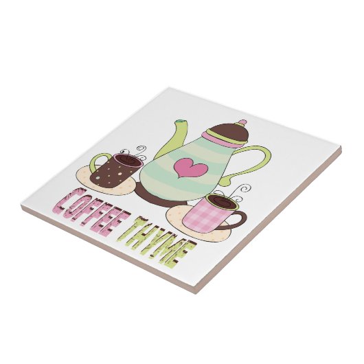 Bunte Kaffee-Fliese Fliese (Seite)