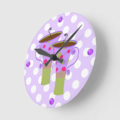 Bunte Kaffee-Tassen-Küchen-Wand-Uhr Runde Wanduhr (Winkel)