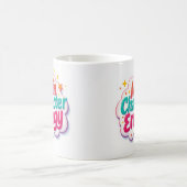 Bunte Kaffeetasse mit Energie-Farbe der Hauptfigur (Mittel)