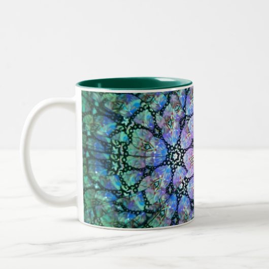 Bunte Kaleidoskop-Tasse #1 Zweifarbige Tasse (Links)