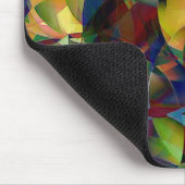 Bunte, kaleidoskopische abstrakte Kunst Mousepad (Ecke)