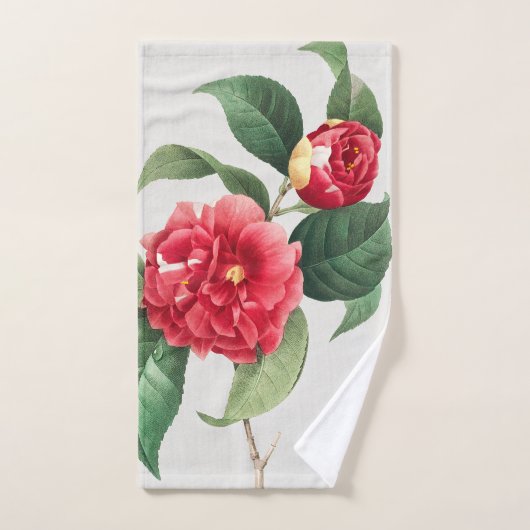 Bunte Kamelie, Pierre-Joseph Redouté, 1833 Handtuch (Handtuch)