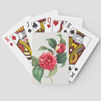 Bunte Kamelie, Pierre-Joseph Redouté, 1833 Spielkarten