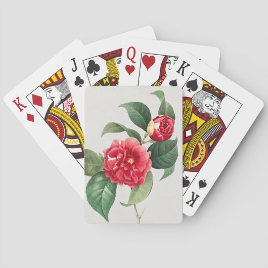 Bunte Kamelie, Pierre-Joseph Redouté, 1833 Spielkarten (Rückseite)