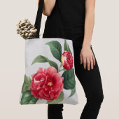 Bunte Kamelie, Pierre-Joseph Redouté, 1833 Tasche (Von Nahem)