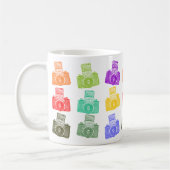 Bunte Kameras Kaffeetasse (Links)