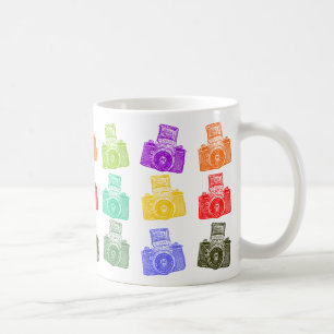 Bunte Kameras Kaffeetasse