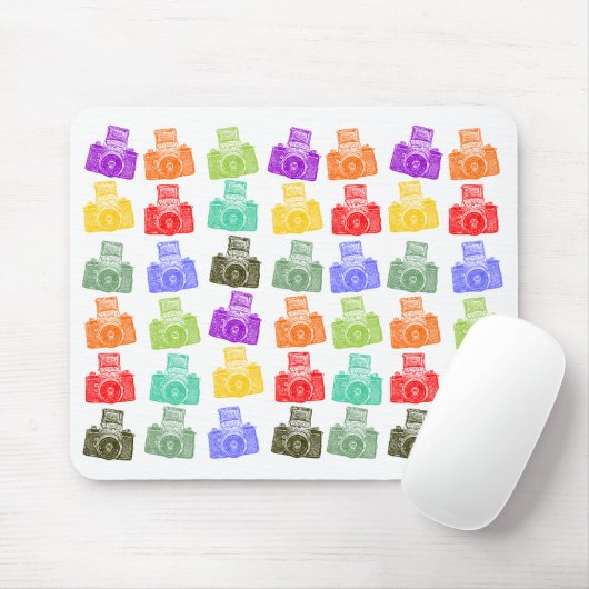 Bunte Kameras Mousepad (Mit Mouse)