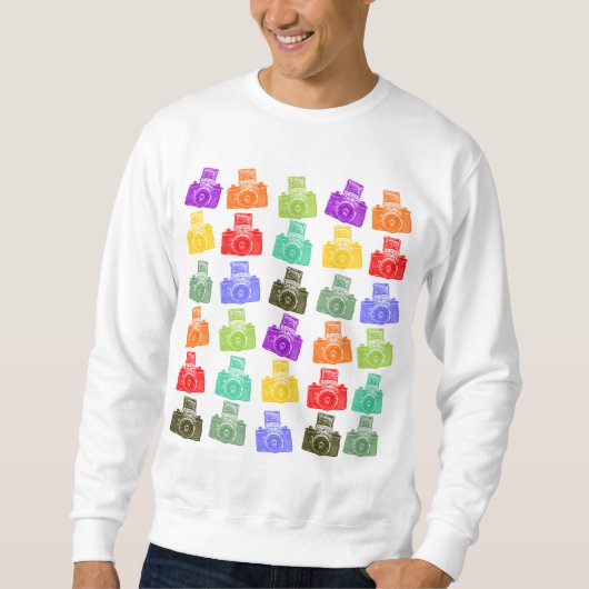 Bunte Kameras Sweatshirt (Vorderseite)