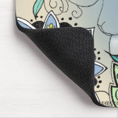 Bunte Kaninchen-Mausunterlage (horizontal) Mousepad (Ecke)