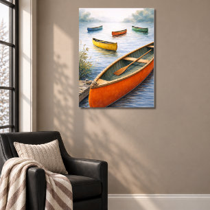 Bunte Kanus Poster
