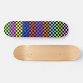 Bunte karierte Plattform Skateboard (Horizontal)