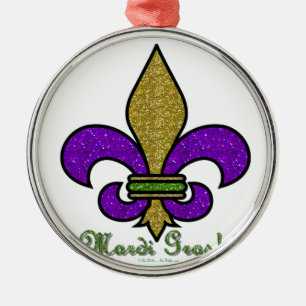 Bunte Karneval-Lilie Ornament Aus Metall