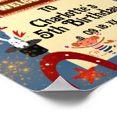 Bunte Karnevalsparty Geburtstagsparty Willkommen Poster (Ecke)