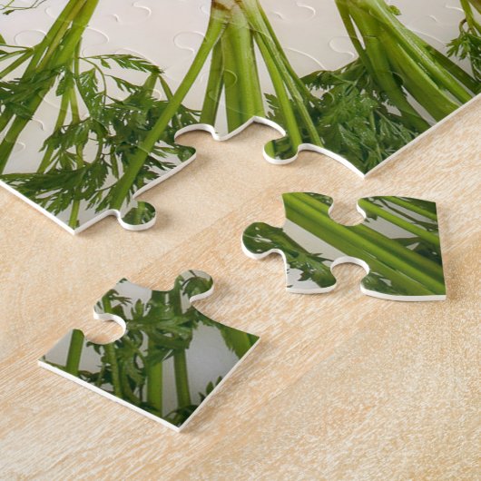 Bunte Karotten in einem Kreis Puzzle (Seite)