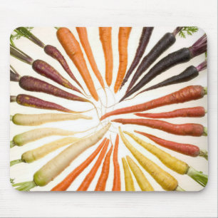 Bunte Karotten Mousepad