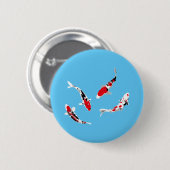 Bunte Karpfen Button (Vorne & Hinten)
