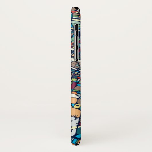 Bunte Karte Paris Frankreich | Case-Mate iPhone Hülle (Hinten/Links)