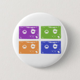 Bunte Kassetten! Button