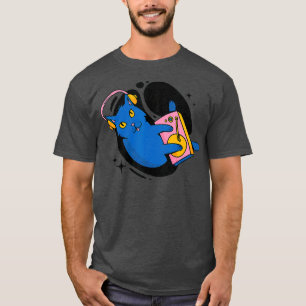 Bunte Katze Djing Dj Musik T-Shirt