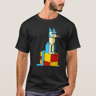 Bunte Katze Miau Kätzchen Porträt süße Katze Katz T-Shirt