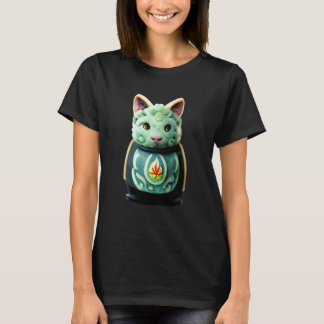 Bunte Katze mit Auge und Gesicht - Cool Graphic De T-Shirt