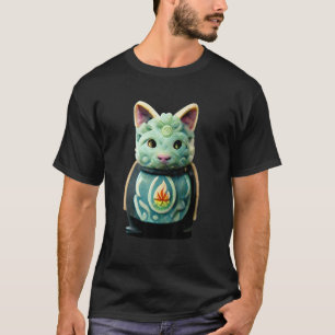 Bunte Katze mit Auge und Gesicht - Cooles Grafikde T-Shirt