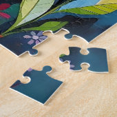 Bunte Katze und Schmetterling Puzzle (Seite)