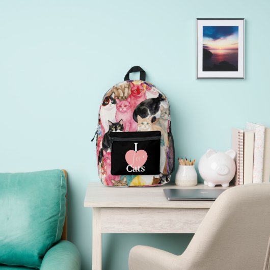 Bunte Katzen Bedruckter Rucksack (InSitu)