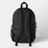 Bunte Katzen Bedruckter Rucksack (Rückseite)