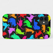 Bunte Katzen-Collage Case-Mate iPhone Hülle (Rückseite (Horizontal))