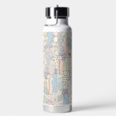 Bunte Katzen-Doodle-Kunst Trinkflasche (rechts)
