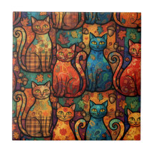 Bunte Katzen