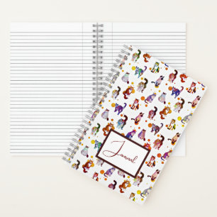 Bunte Katzen Journal Notizblock
