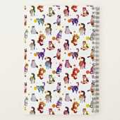 Bunte Katzen Journal Notizblock (Rückseite)