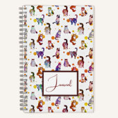 Bunte Katzen Journal Notizblock (Vorderseite)