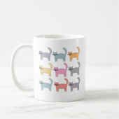 Bunte Katzen Kaffeetasse (Links)