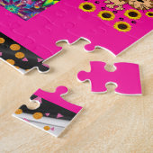 Bunte Katzen Kätzchen Abstrakte Puzzles (Seite)