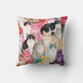 Bunte Katzen Kissen (Rückseite)