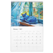 Bunte Katzen – Moderner Kunstkalender 2026 Kalender (Feb 2027)