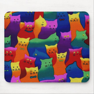 Bunte Katzen Mousepad
