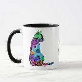 Bunte Katzen-Tasse Tasse (Links)