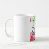 Bunte Katzenskizze Kaffeetasse (Links)